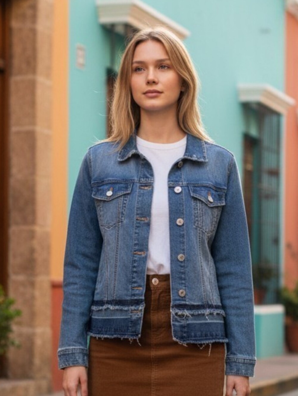 Liverpool Blue Denim Jean Jacket - Picture 13 of 13